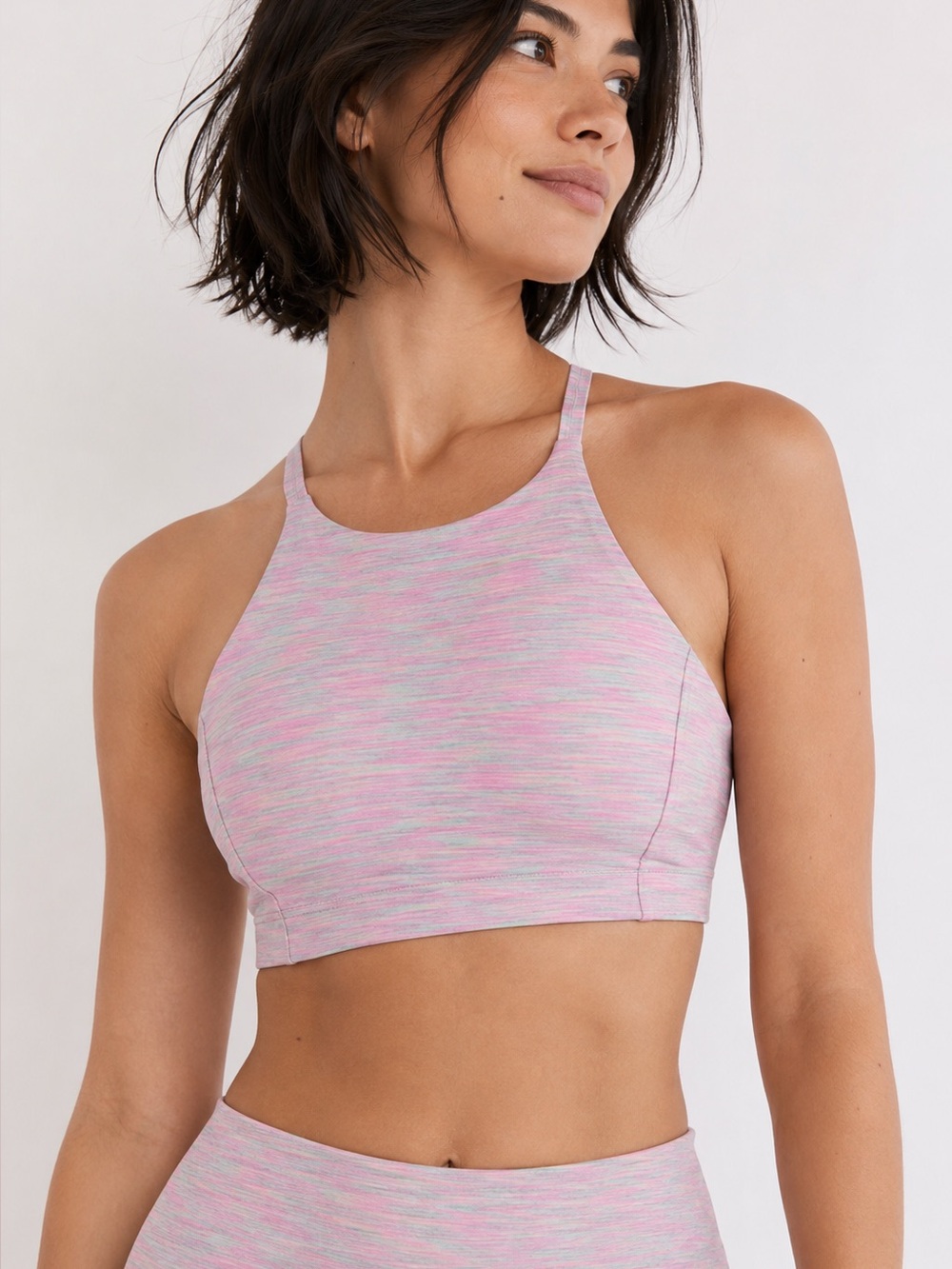 Outdoor Voices Flow Strappy Bra in the Watermelon Sugar Size Large NWT